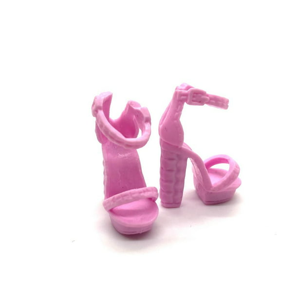 Barbie Shoes Fashionistas Hot Pink Strappy Heels Sandals Also Fit Petite